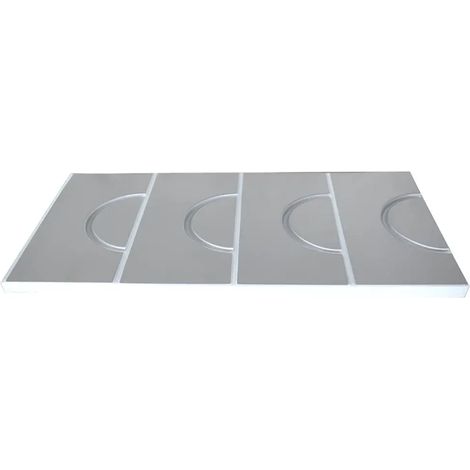 Umlenkplatte für Trockenbauelement Alu, Verlegeabstand 25 cm, EPS 035 DEO dh, 1.000 x 500 x 30, 10 Stück, MC10000077