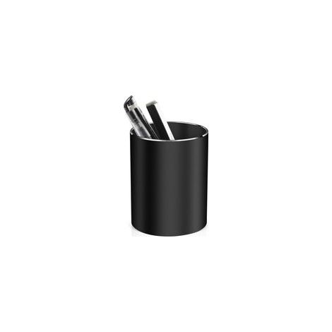 Porte-stylo cylindrique étanche en alliage d'aluminium, noir (1/3)