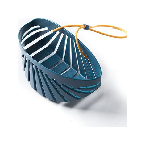 Sac suspendu de vidange d'évier de cuisine en forme de coquille avec lanière, panier de rangement de vidange d'éponge, support de rangement (1/5)