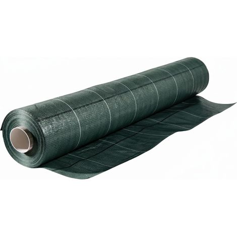 Telo per pacciamatura in polipropilene 100g/mq con rivestimento anti-UV. Telo anti erbacce per protezione orto piante e fiori. M100x2,10