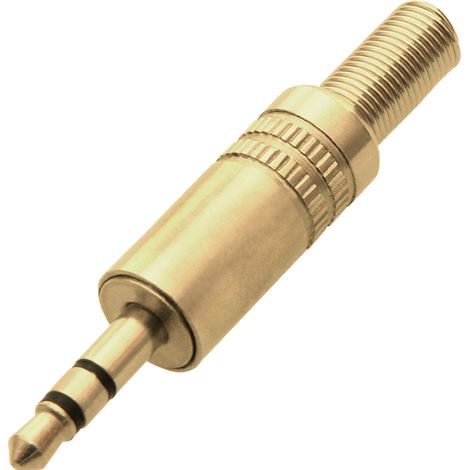 Connettore jack stereo da 3,5 mm con protezione dorata.
