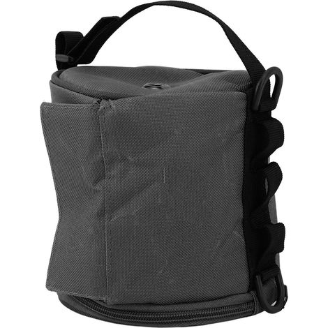 Hängender Toilettenpapierhalter aus Oxford-Gewebe und Perlbaumwolle, wasserdicht, tragbar, Toilettenpapierspender, Zeltabdeckung zum Wandern und Campen, schwarz. (1/5)