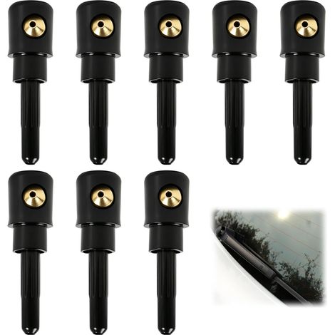 8 x Universal Rear Windscreen Washer Nozzles, Plastic and Brass, Precise Spray for Car, Universal Car Accessory Compatible with Several Models (1/5)