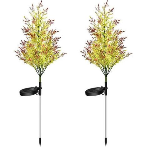 Solarbetriebene LED-Außenleuchten, künstliche Pflanzen, Garten-, Terrassen- und Hofdekoration (Weihnachtsbaum). (1/4)