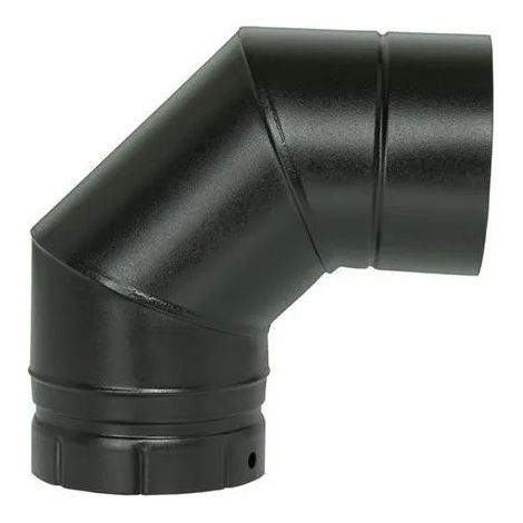 Bogen 90° mattschwarz emailliert, D.97