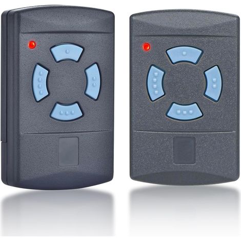 2-Pack HSM4 868 MHz Garage Door Remote Control with 4 Buttons, Blue, Replaces Hormann 868 MHz Transmitters HSM2 HSM4 HSE2 HS1 HS2 HS4 HSZ1 HSZ2 HSP4 - Garage Door Remote Control (1/5)