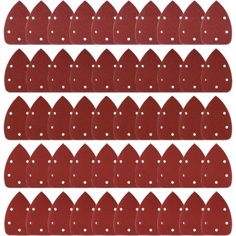 50 morceaux de papier de verre pour détails de souris, tampons de ponçage, grains 40/80/120/180/240 (1/5)