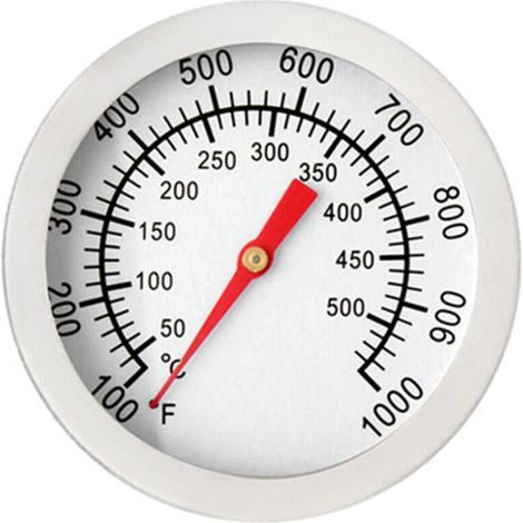 Thermomètre pour Barbecue, Thermomètre de Four en Acier Inoxydable Max 500°C/1000°F Affichage analogique Thermomètre pour Four, Four à Pizza, Four à Bois (1/4)