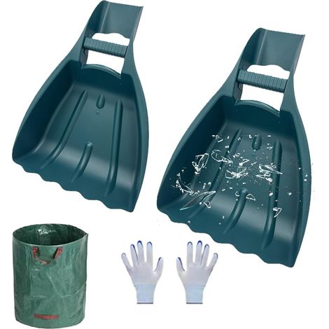 Râteau manuel pour ramasser les déchets de jardin et les déchets - Pelle (1/5)