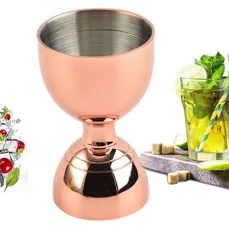 1 doseur double Divers accessoire de portail, acier inoxydable, 6 cl / 3 cl, pour bar et cocktails (1/5)