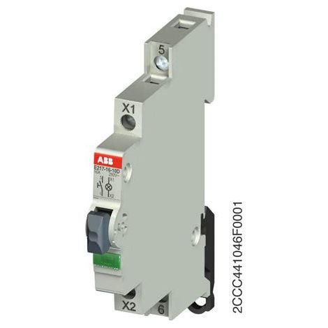 Bouton Poussoir lumineux 1F Vert 110-220V AC E217-16-10D220 2CCA703167R0001 ABB 703167 (1/2)