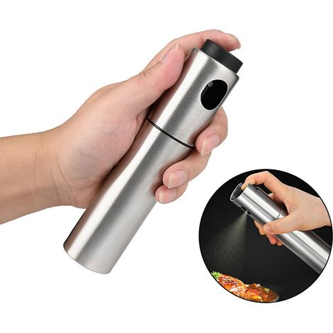 Vaporisateur d'huile d'olive 135 ml en acier inoxydable, flacon pulvérisateur de vinaigre, outil de cuisine (1/5)