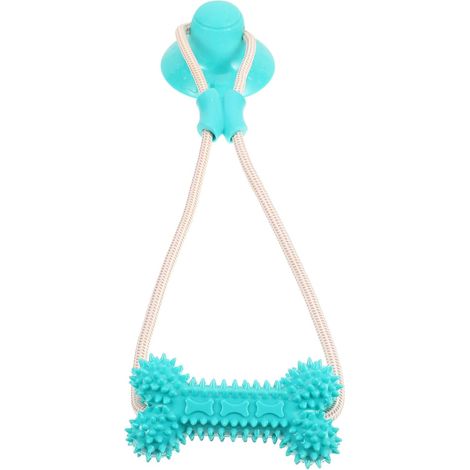 Jouet à Mâcher pour Chien avec Ventouse Puissante  Brosse à Dents Interactif en TPR Vert  Jouets de Morsure Durable pour Chiots et Animaux  Nettoyage Molaire Os de Traction (1/5)