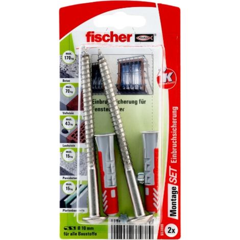 fischer M-Set Grille de fenêtre anti-effraction K 5 pièces (1/2)