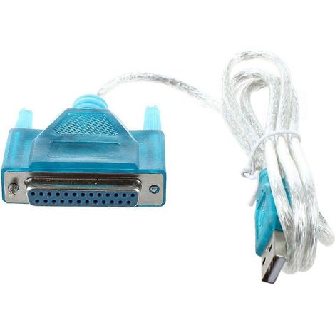 Adaptateur de câble USB vers imprimante DB25 (port parallèle 25 broches) (1/4)