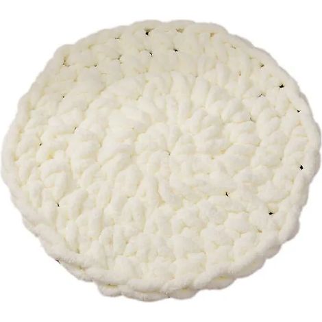 Filiyano-Coussin rond tricoté, fil épais, tissé à la main, 50 x 50 cm (1/2)
