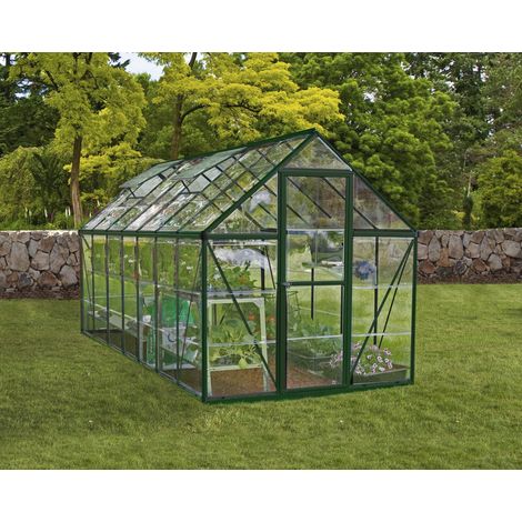 Canopia By Palram – Serre de jardin polycarbonate 2,3 m² – Dimensions 126x185x208 cm – Cadre aluminium résistant – Panneaux UV et anti-rouille (1/5)