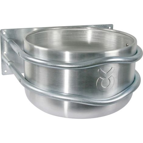 Futtertrog Aluminium,ca. 18l mit Ablauf