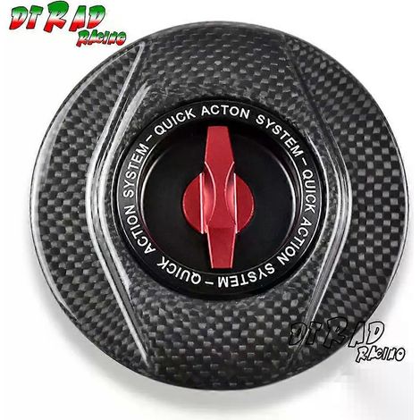 Bouchon de réservoir d'essence rapide en fibre de carbone pour motos KAWASAKI ER250 ER300 Z250/SL Z300 (2013-2016) - Ouverture sans clé (1/5)