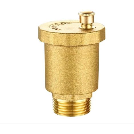 1 vanne d'aération automatique en laiton à filetage mâle pour chaudière (DN15 1/2"), radiateurs, chauffe eau solaire, réservoir d'eau (1/5)