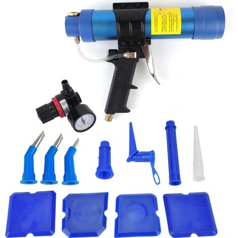 Adjustable Pneumatic Glass Glue Sealant Caulk Gun Cartridge Air Gun 310ML