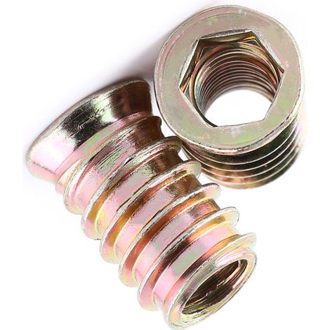 Sechskantmuttern aus Kohlenstoffstahl für Holzmöbel, Gewinde (M10 25 mm) (1/5)