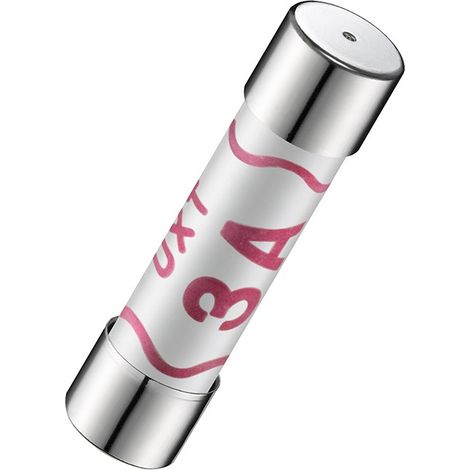 Cartouche fusible RS PRO, 3A, 6.3 x 25.4mm, Type T, 240V c.a.
