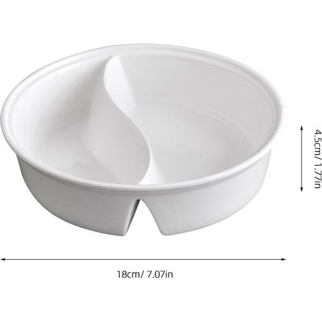 Bol en céramique avec compartiments lot de 2 usage quotidien (1/4)