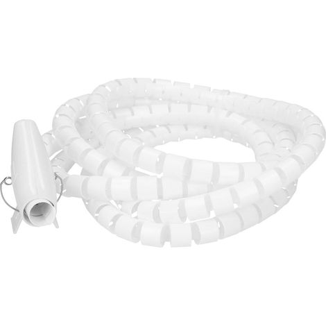 Cablehome 128535 Guaina spiralata Bianco Plastica 1 pz.