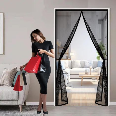 Moustiquaire Porte Magnetique 200 x 70 cm Anti-Moustiques (1/5)