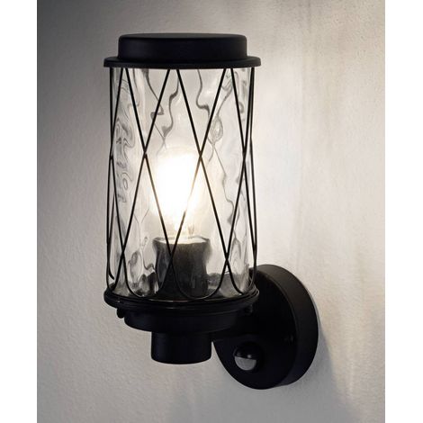 Applique et plafonnier LED LEDVANCE, luminaire pour applications extérieures, culot E27, capteur de lumière du jour et de mouvement intégré, Endura Classic Cage Up Sens (1/5)