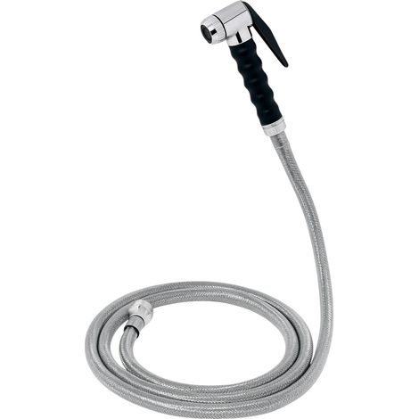 Bagnoclic – Douchette pour robinet avec support et tuyau – Prélavage complet pour fours à vapeur – Compatible 4 à 11 casseroles