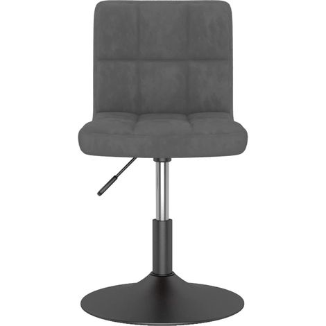 Maison Exclusive - Sedia da Pranzo Girevole Grigio Scuro in Velluto