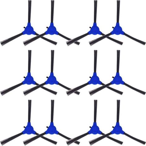 12 spazzole laterali per robot aspirapolvere – Compatibili con la maggior parte dei modelli, sostituzione facile, alta resistenza ed efficienza migliorata (1/4)