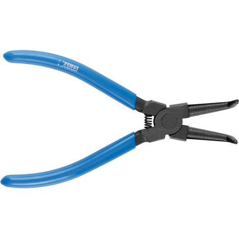 Pinze curva 150mm per anelli elastici seeger interni 8-25 mm Fervi 0639