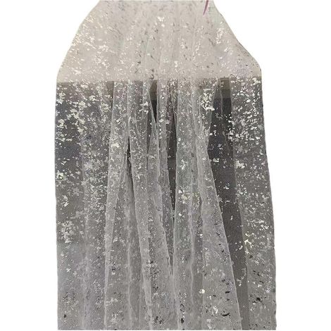 Chemin de table à paillettes transparentes – pour l'extérieur et l'intérieur – sans plis (1/5)