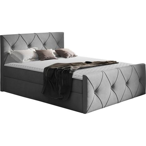 Cama continental Litus I, Mono 244, Continental, Doble, 180x200, Tapiz, Somieres, 187x216x103cm (1/5)