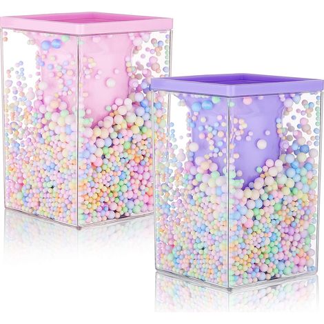 Lot de 2 porte-stylos à bulles mignons, organisateur de bureau multifonctionnel, rangement pour pinceaux de maquillage et fournitures scolaires avec boules à bulles colorées pour enfants et adolescent (1/5)