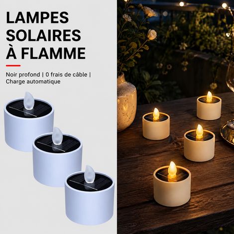 Bougie LED solaire d'extérieur étanche haute configuration réf 9423 233 g – Livraison gratuite (1/5)