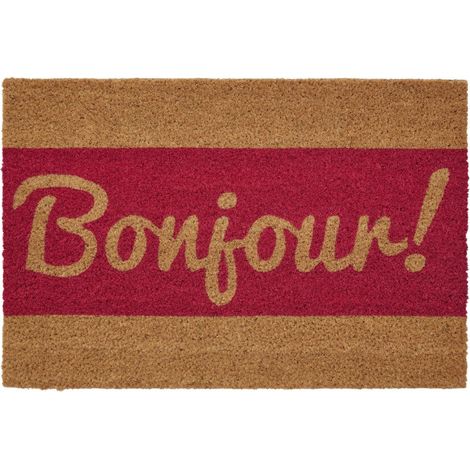 Paillasson Coco Bonjour - 60x40cm