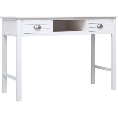 Maison Exclusive - Schreibtisch Weiß 110×45×76 cm Holz