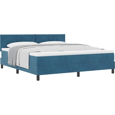 Maison Exclusive - Boxspringbett mit Matratze Dunkelblau 180 x 20