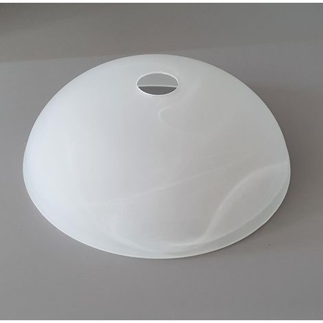 Abat-jour de rechange pour lampe de table, lampe de sol, suspension, lustre, verre de rechange, E27, 30 cm, blanc Albaster (1/5)