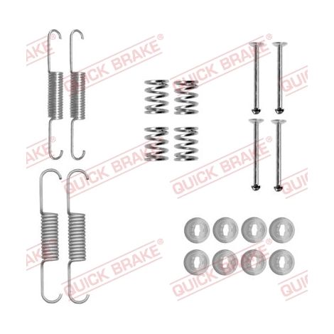 Kit d'accessoires, mâchoires de frein de stationnement Quick Brake 105-0880 KIA