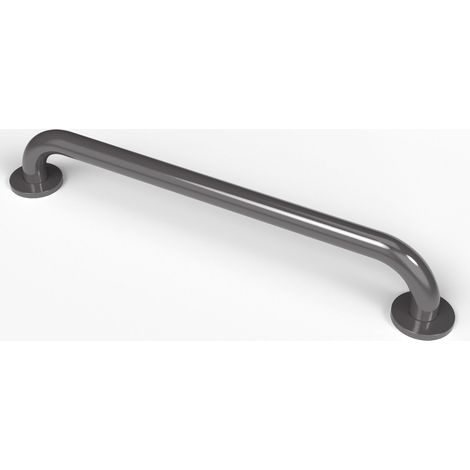 Nymas NymaPRO Round Flange Steel Grab Rail 600mm Length - Grey (1/2)