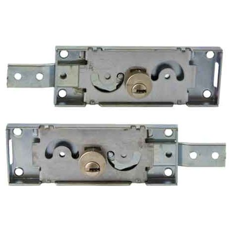 COPPIA SERRATURA SERRANDA CHIAVE PUNZONATA PREFER (destra+sinistra) (S711) - PREFER