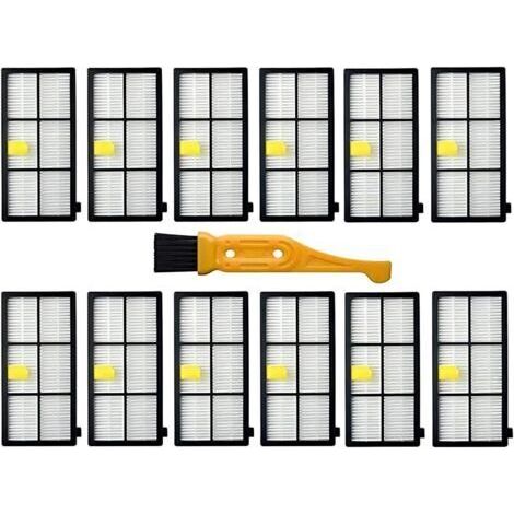 Alovez - Lot de 12 filtres HEPA pour robot aspirateur iRobot Roomba 800 900 Series 860 870 880 960 980 (1/4)
