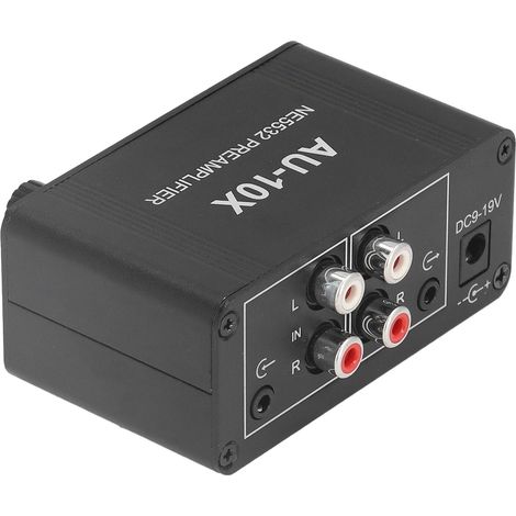 Amplificateur Stéréo pour Casque 20dB avec Préampli Phono et Connexions RCA/3.5mm (1/5)