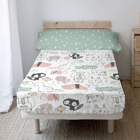 Best buddies Juego de sábanas 2 piezas 160x270 cm (Cama 80/90) (1/5)