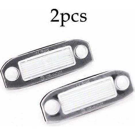 12V LED-Kennzeichenbeleuchtung für Volvo S60, V60, V50, XC60, XC70, XC90 – superhell, CAN-Bus-kompatibel, fehlerfrei – Weiß